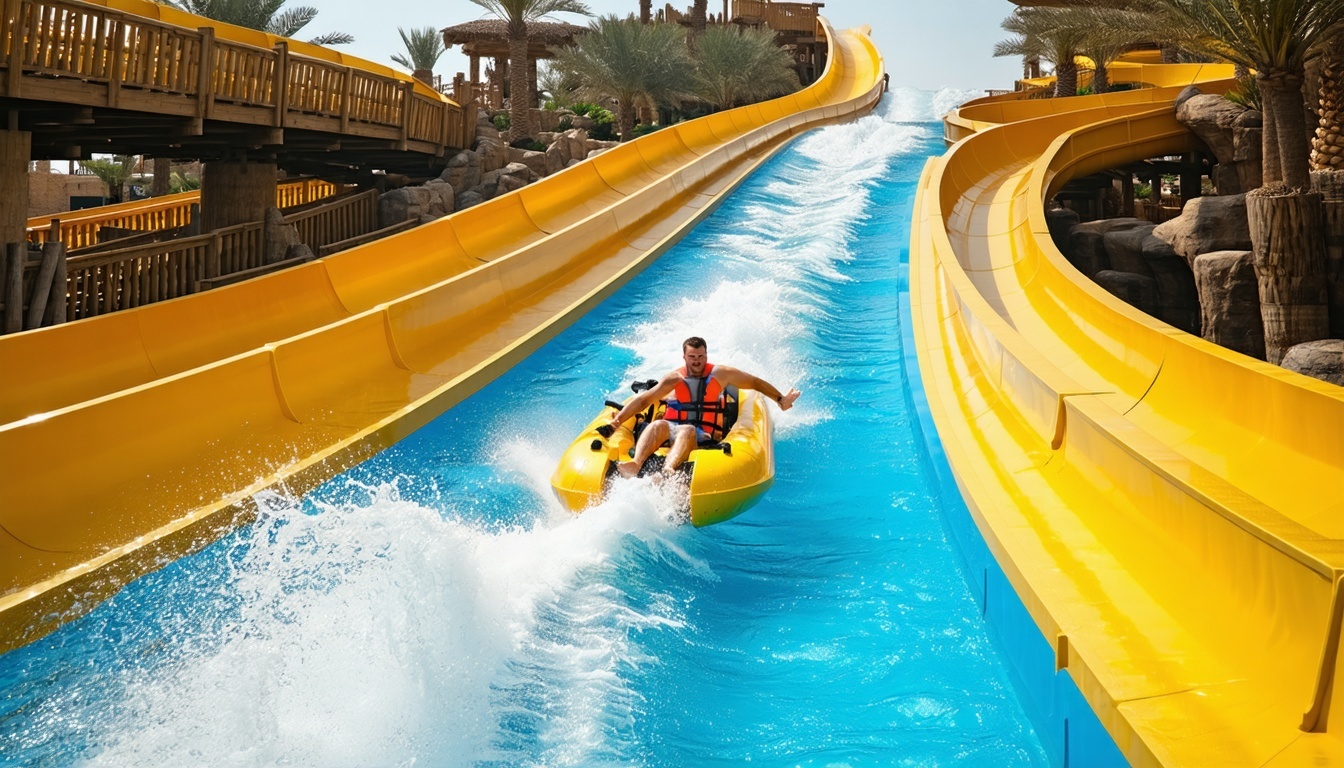 Aquaventure World Dubai thrilling water slides