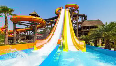 Exciting water slides and attractions at Aquaventure World Dubai Exciting water slides and attractions at Aquaventure World Dubai