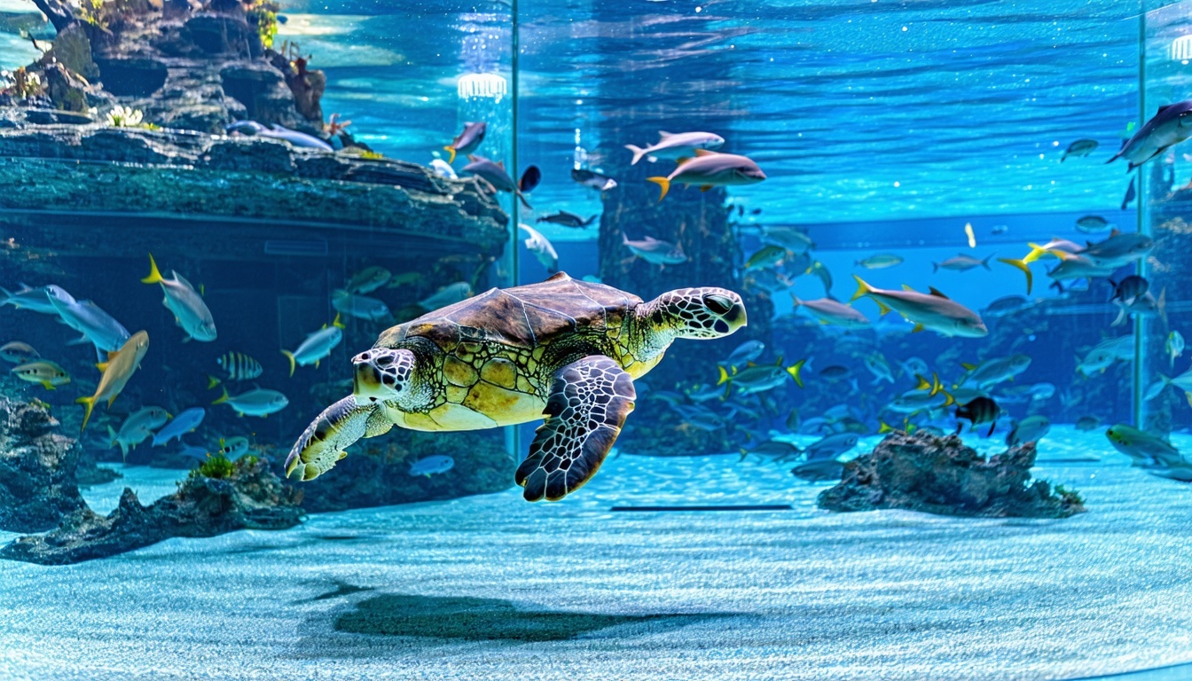 Marine animal encounters at Aquaventure World Dubai